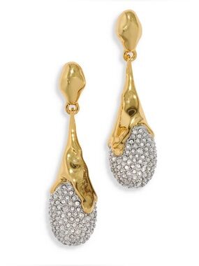 Alexis Bittar Pavé Tear Shape Drop Earrings/OS
